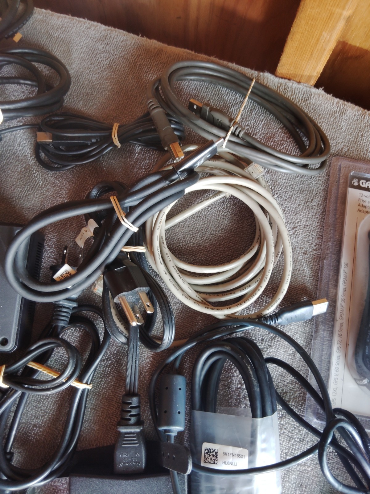 Large Electronics Lot – Power Adapters, Cables, RAM, Dock, Webcam, Headset