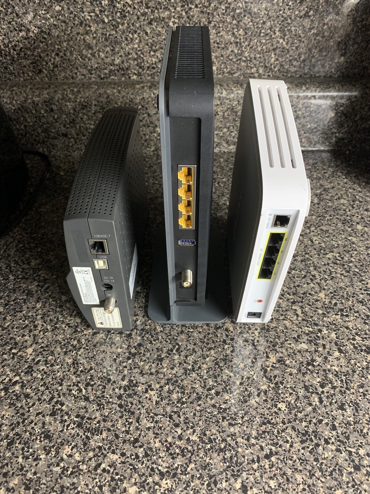 10 lbs Box of Computer Parts. Networking, USB Hubs, and Hard drive Enclosures.