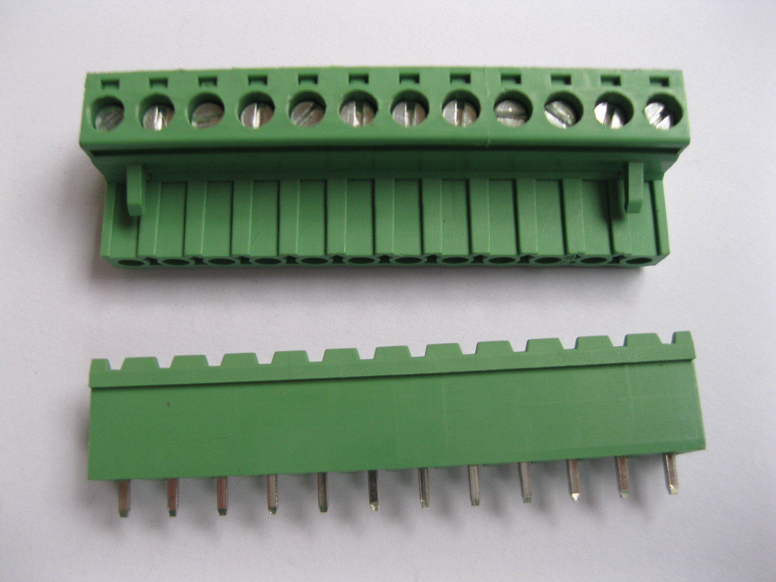 5 pcs Green 12 pin 5.08mm Screw Terminal Block Connector Pluggable Type Straight