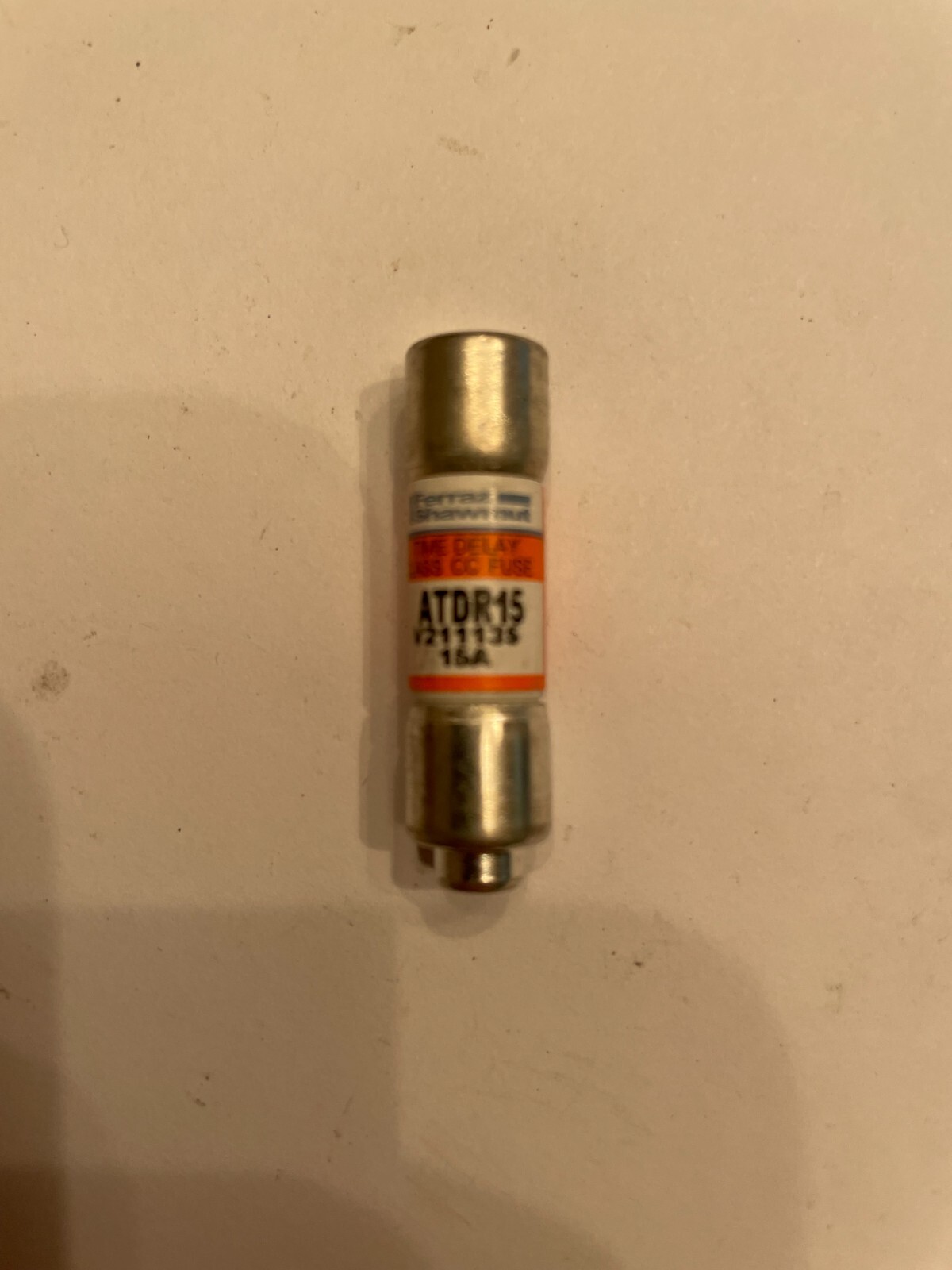ORIGINAL Ferraz Shawmut ATDR30 ATDR-15 (15Amp) 600VAC TIME DELAY Class CC Fuse