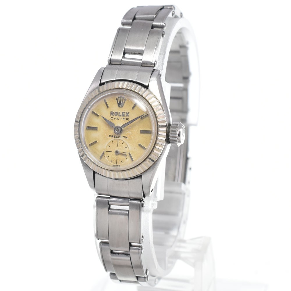 Rolex Watch 6525 Oyster Precision Silver Cal.1100 Beige Manual Winding Women’s