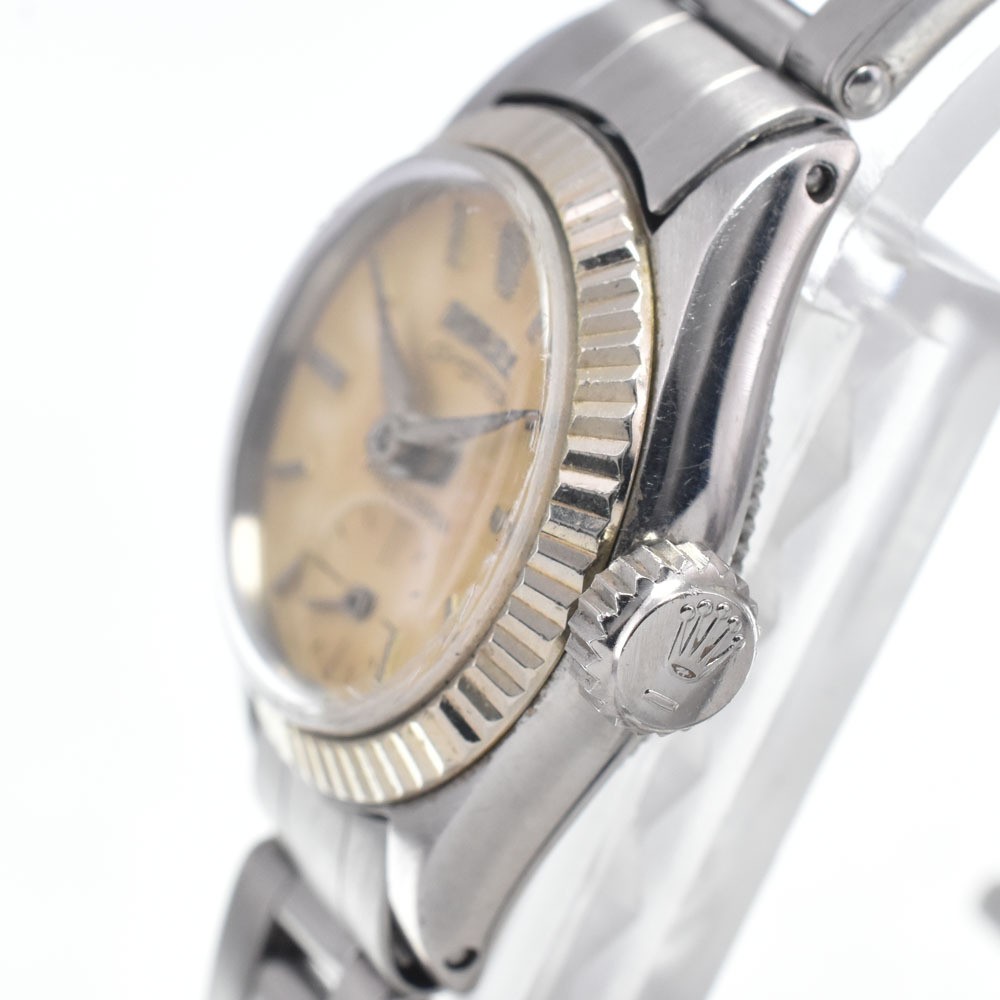 Rolex Watch 6525 Oyster Precision Silver Cal.1100 Beige Manual Winding Women’s
