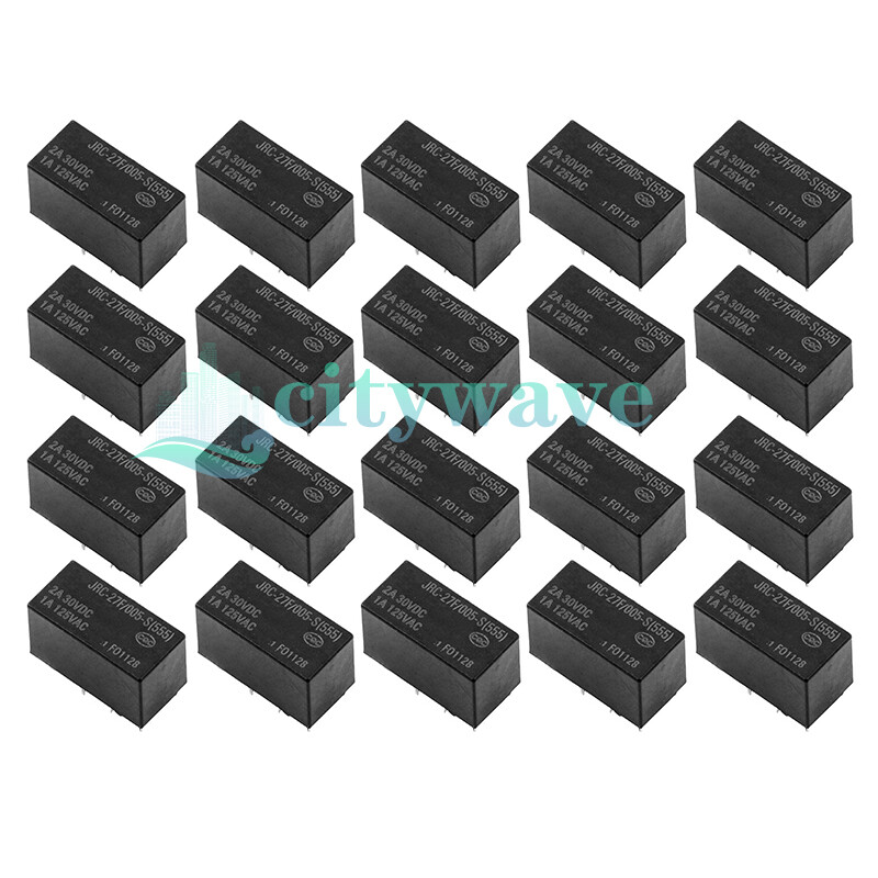 20PCS 8pins 5VDC JRC-27F-005-S JRC-27F/005-S Relay