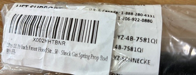 SCHNECKE / Lift Support PAIR / Model YZ-48-7581Q1 /48-7581Q1 / BRAND NEW!