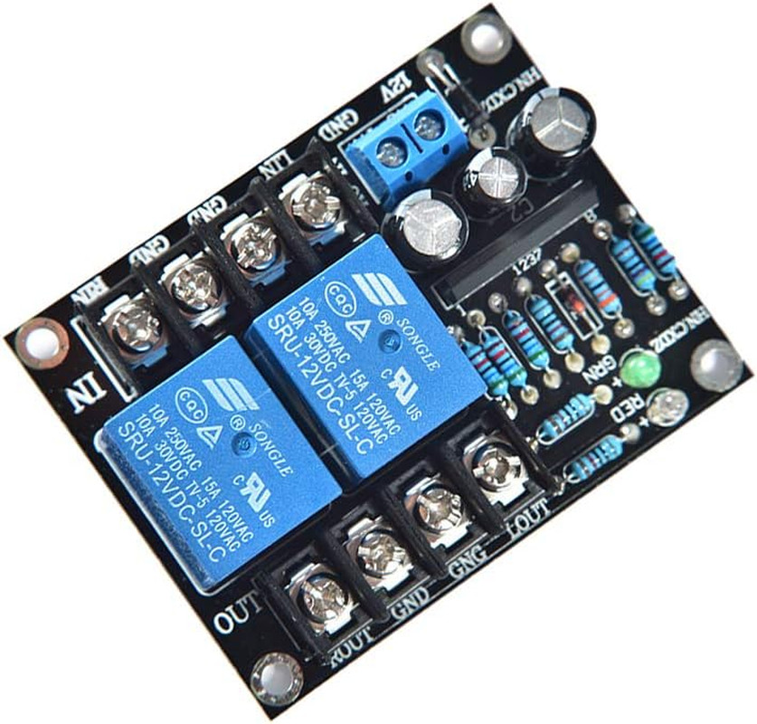 Comimark 1Pcs UPC1237 Dual Channel Speaker Protection Circuit Board Boot DC 12-2
