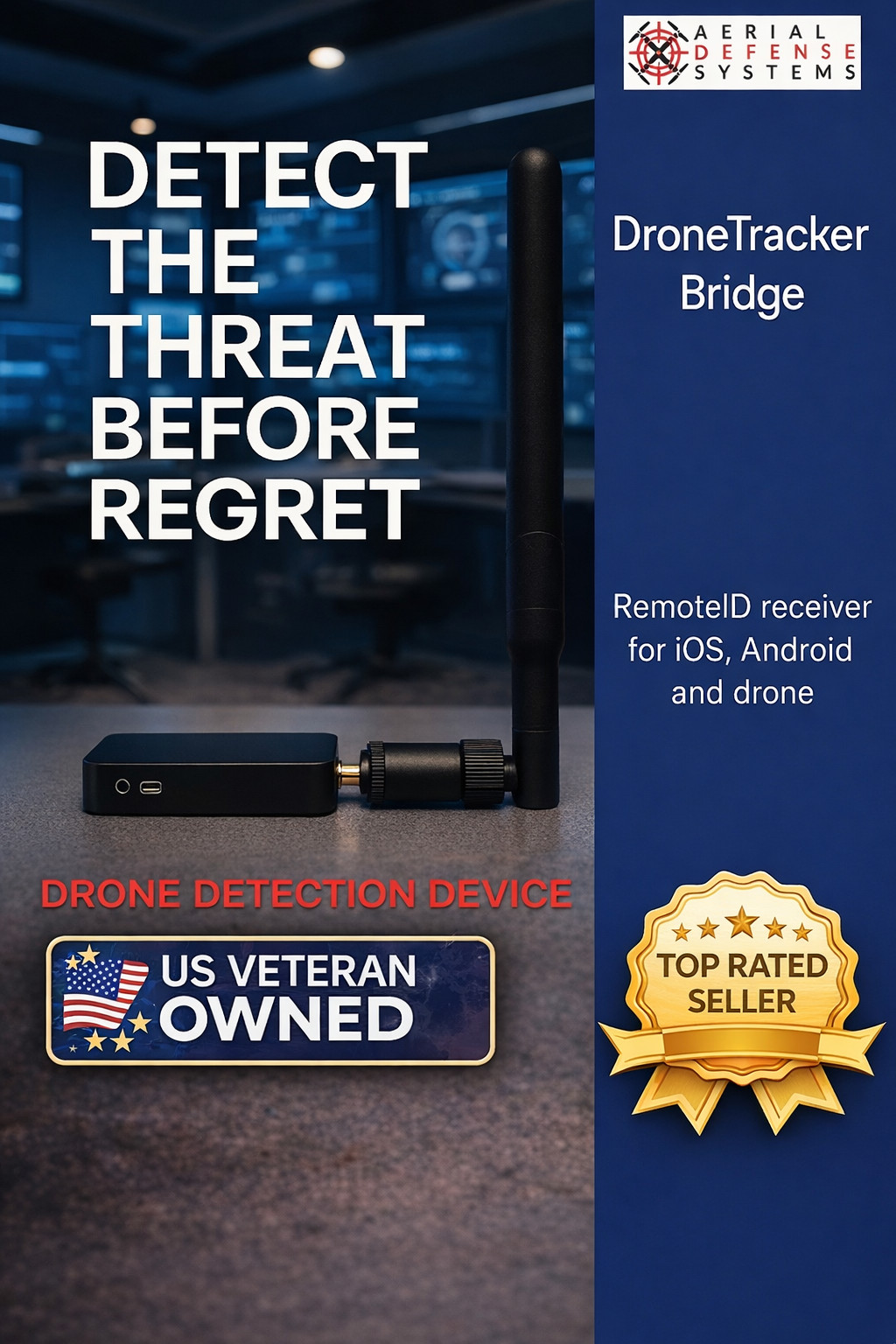 Portable Drone Detection Device – Remote ID UAV & Pilot Tracking Systems