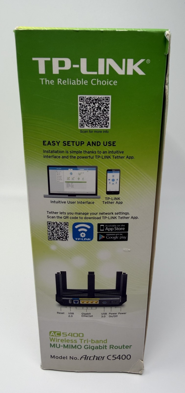 TP-Link Archer C5400 AC5400 Wireless Tri-Band MU-MIMO Gigabit Router
