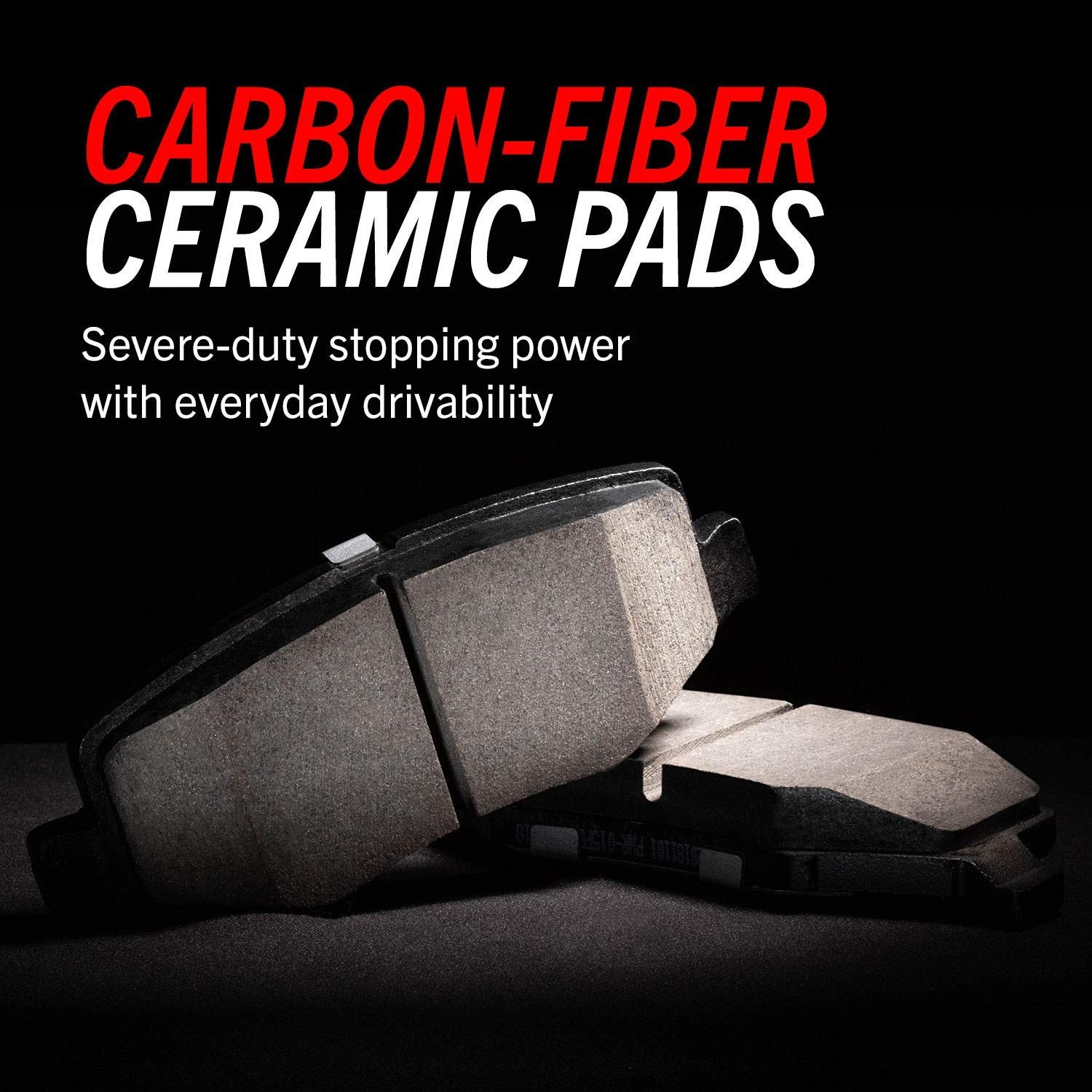 Power Stop K2270-26 Rear Z26 Carbon Fiber Brake Pads with Drilled & Slotted B…