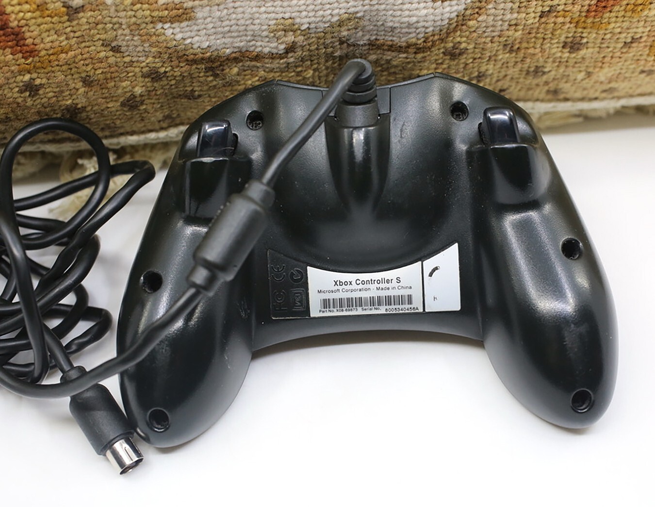 XBOX ORIGINAL CONTROLLER S BLACK WIRE WITH BREAK-AWAY CORD