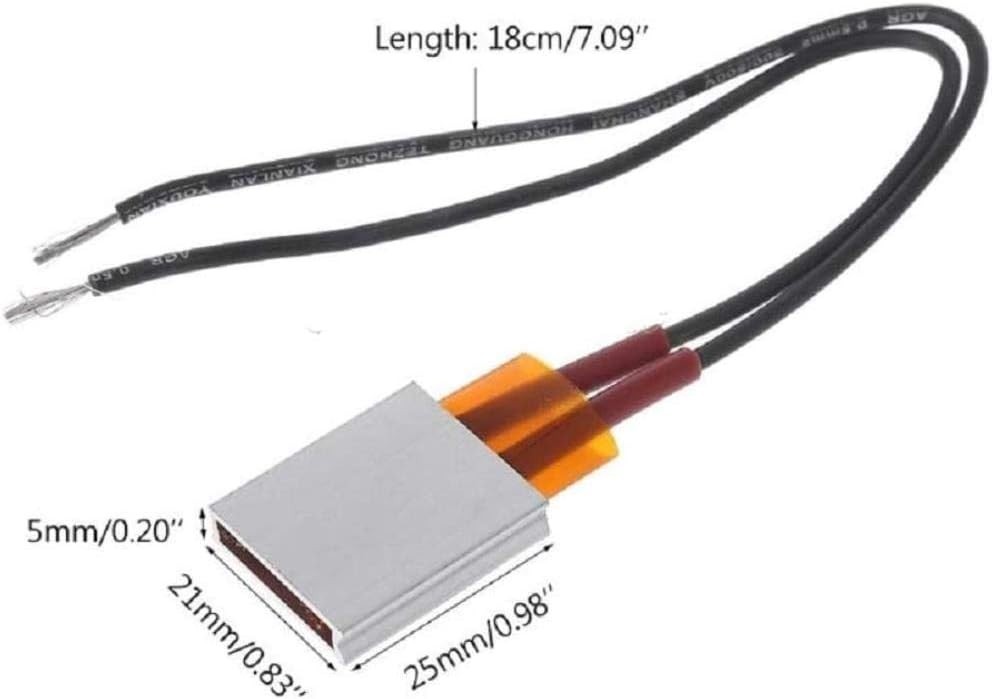 2pcs PTC Heating Element 5W-50W AC DC 12V/110V 80/120/220 Degree consistant T…