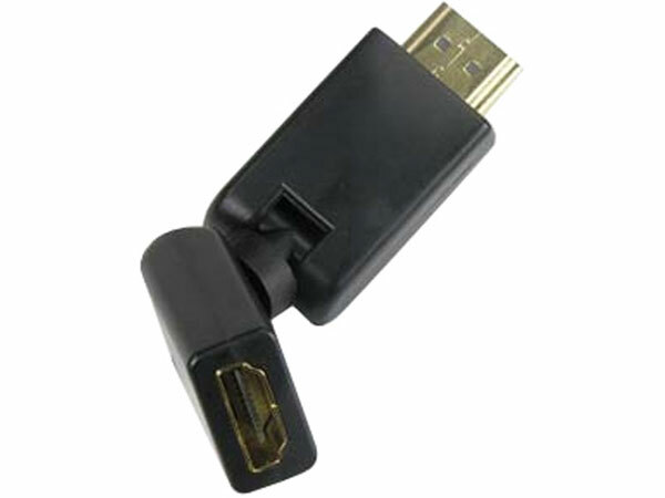 Lot of 10 Male to Female HDMI 180 Degree Swivel Adapter