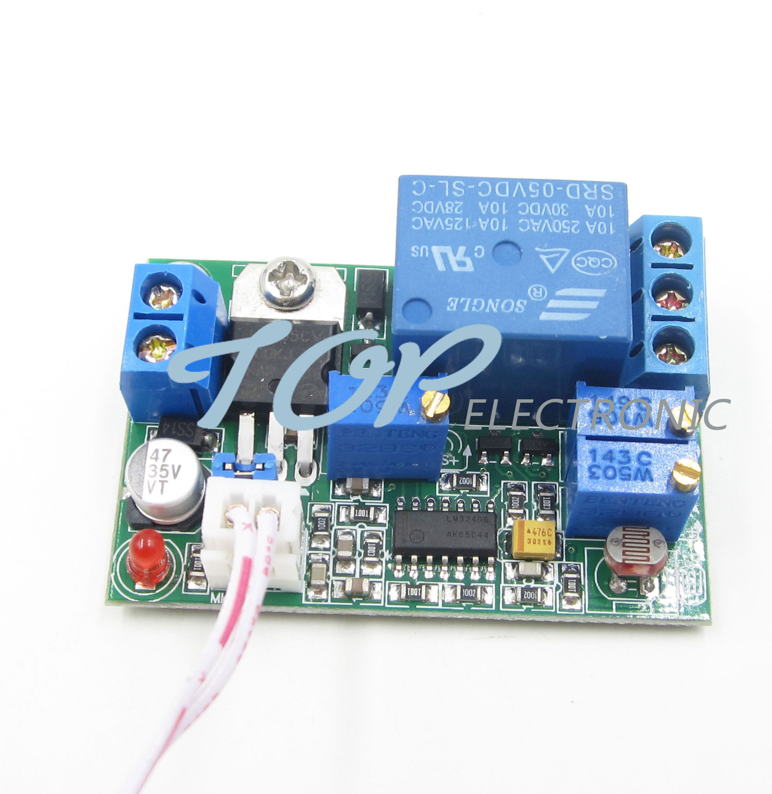 5V 12V 24V DC Sound Sensor / Light Control Relay Switch Module Adjustable Delay