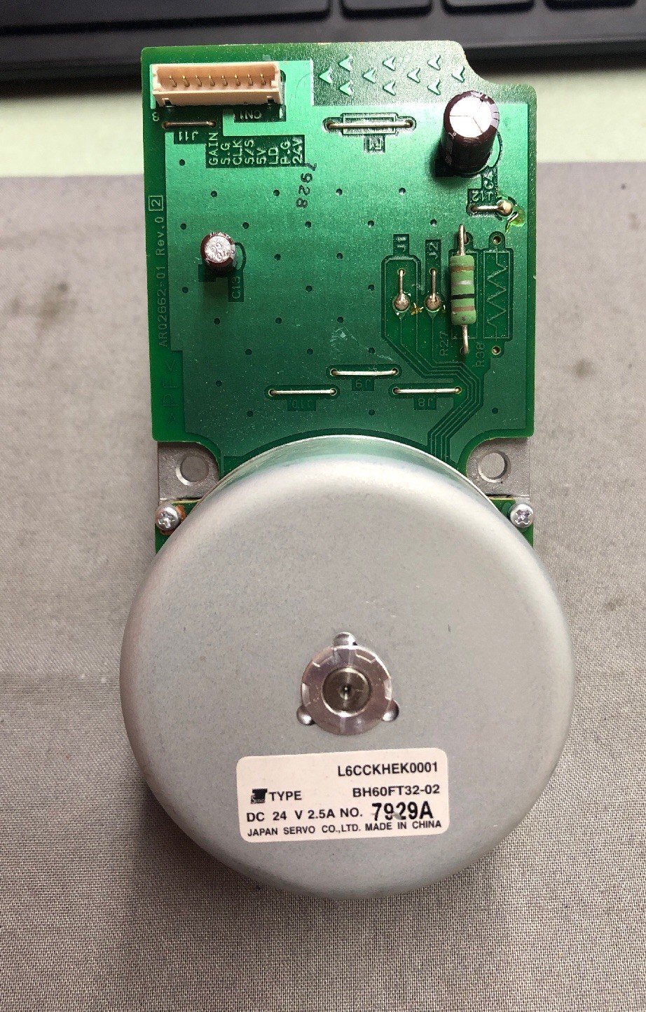 JAPAN SERVO BH60FT32-02 SERVO MOTOR 24 V 7929A