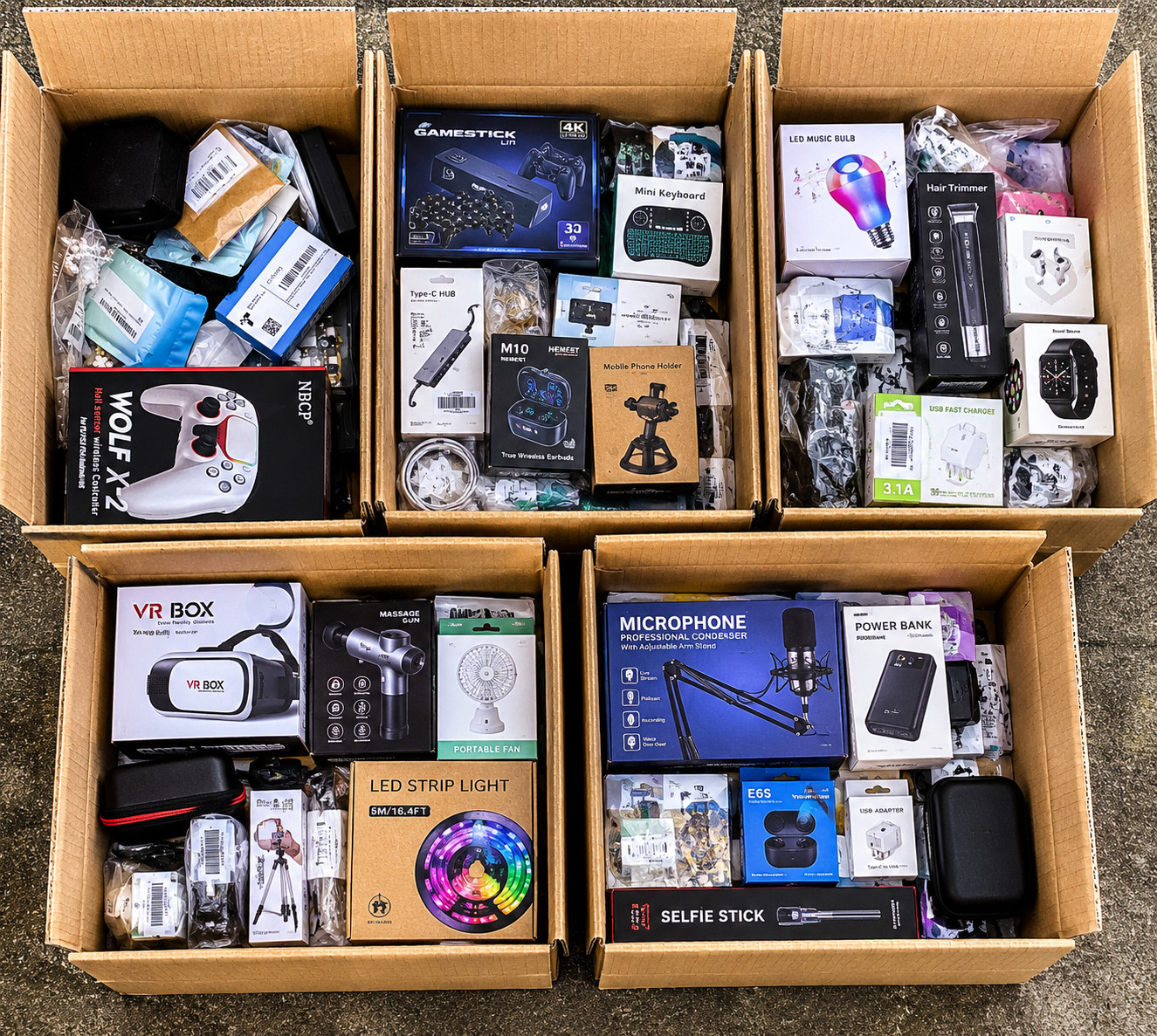 Amazon Overstock Inventory Consumer Goods Assortment