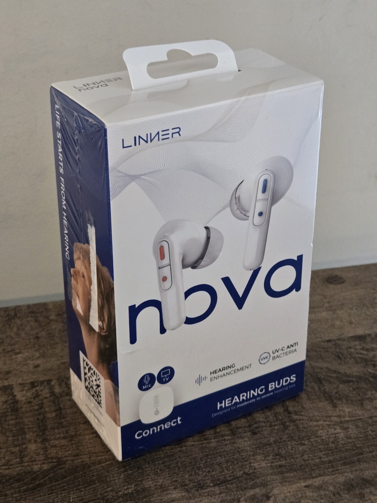 Linner Nova Noise Canceling Bluetooth Hearing Buds SEALED
