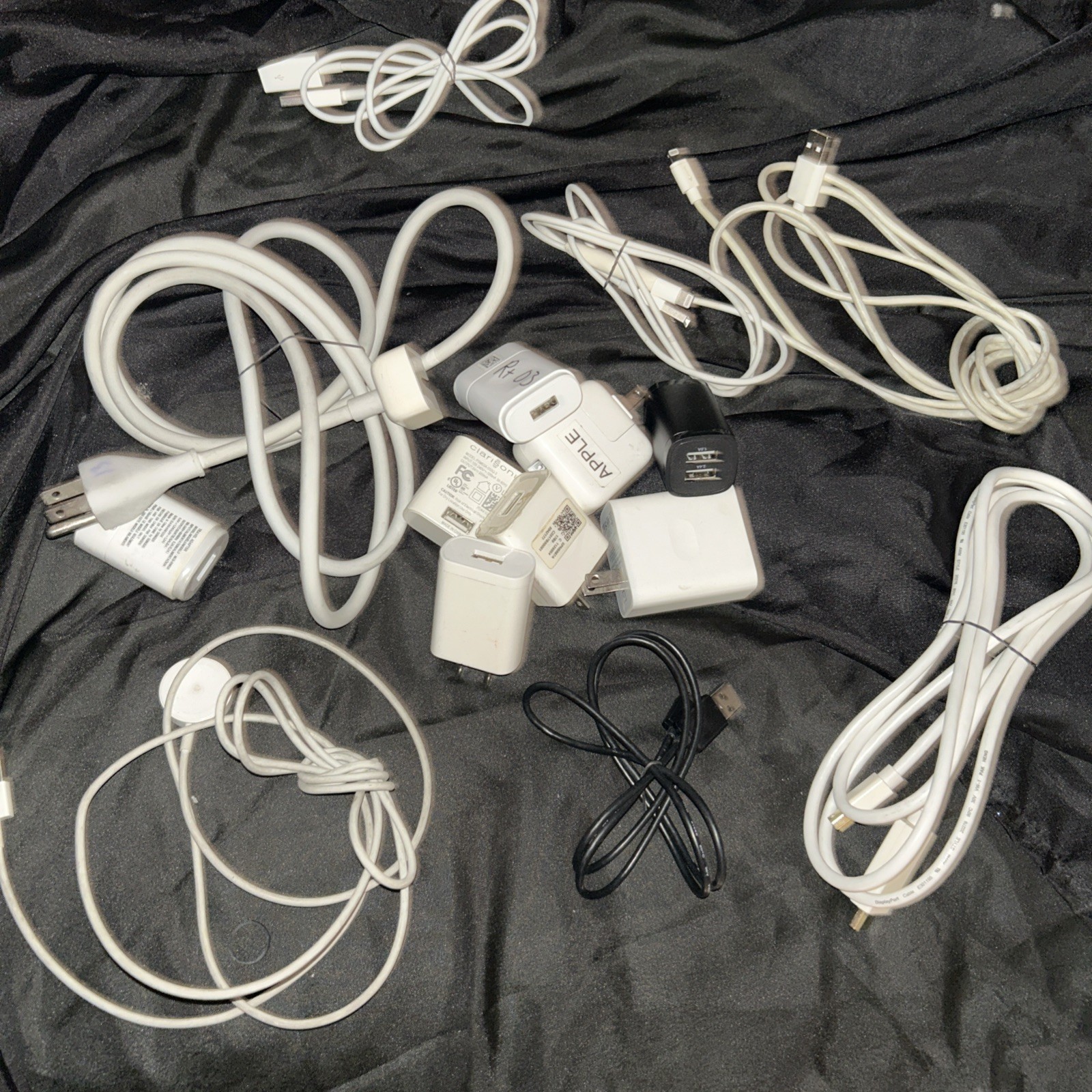 Variety Of Apple Electronic Wires , Apple iPhone, Multiple Adapters Mac Etc