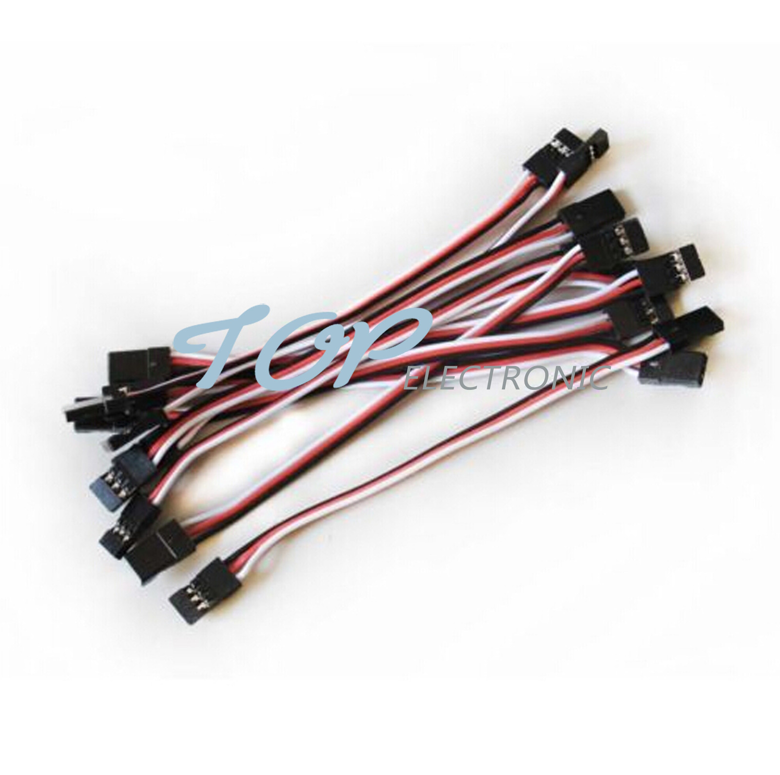 10pcs 10cm Quadcopter Servo Extension Lead Futaba JR Male to Male Wire Cable