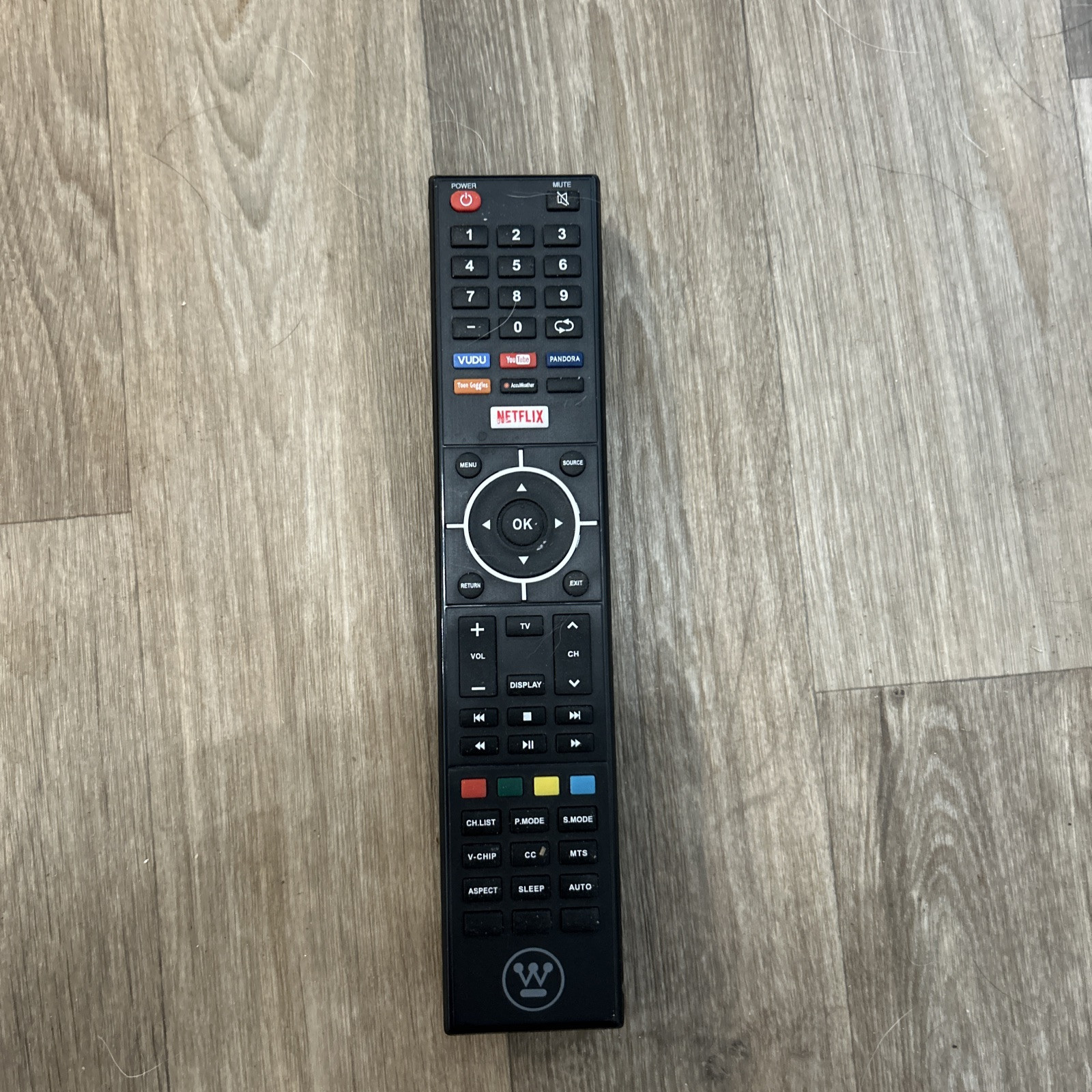 Westinghouse LCD TV Remote Model WD65NC4190, WE55UC4200 No Battery Cover
