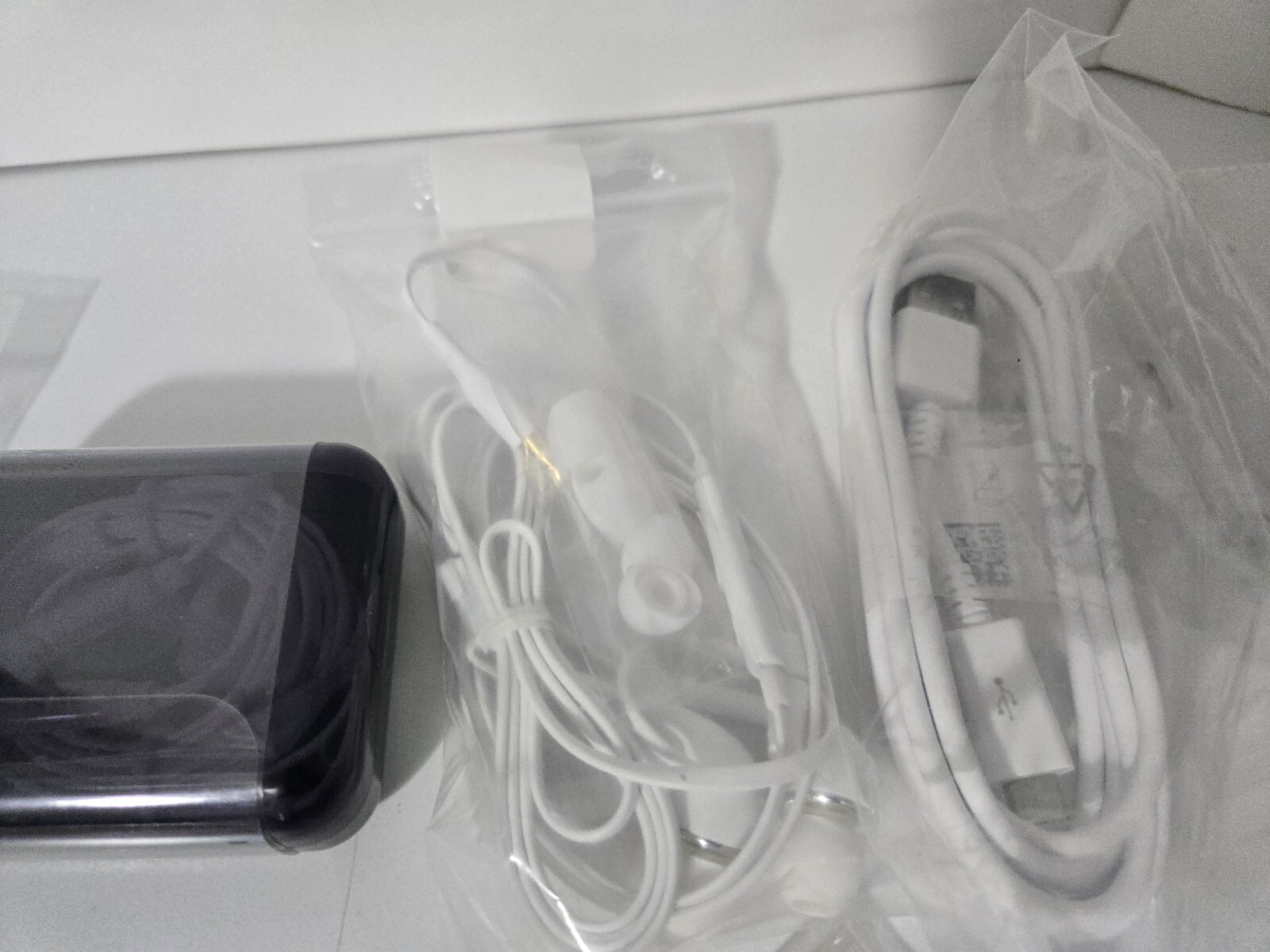 Mixed Lot Of Office Supplies, Chargers, Ear Buds, Exc. Check Photos