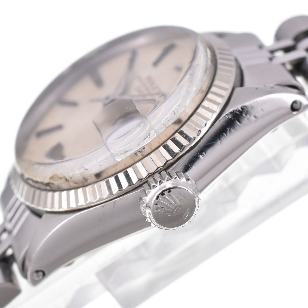 ROLEX Watch Oyster Perpetual Date 6517 Cal.1160 Silver Dial 25mm Automatic