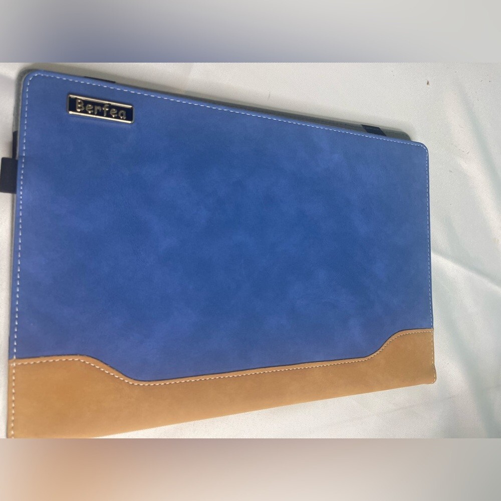 Beefed blue and brown case cover compatible with Lenovo yoga