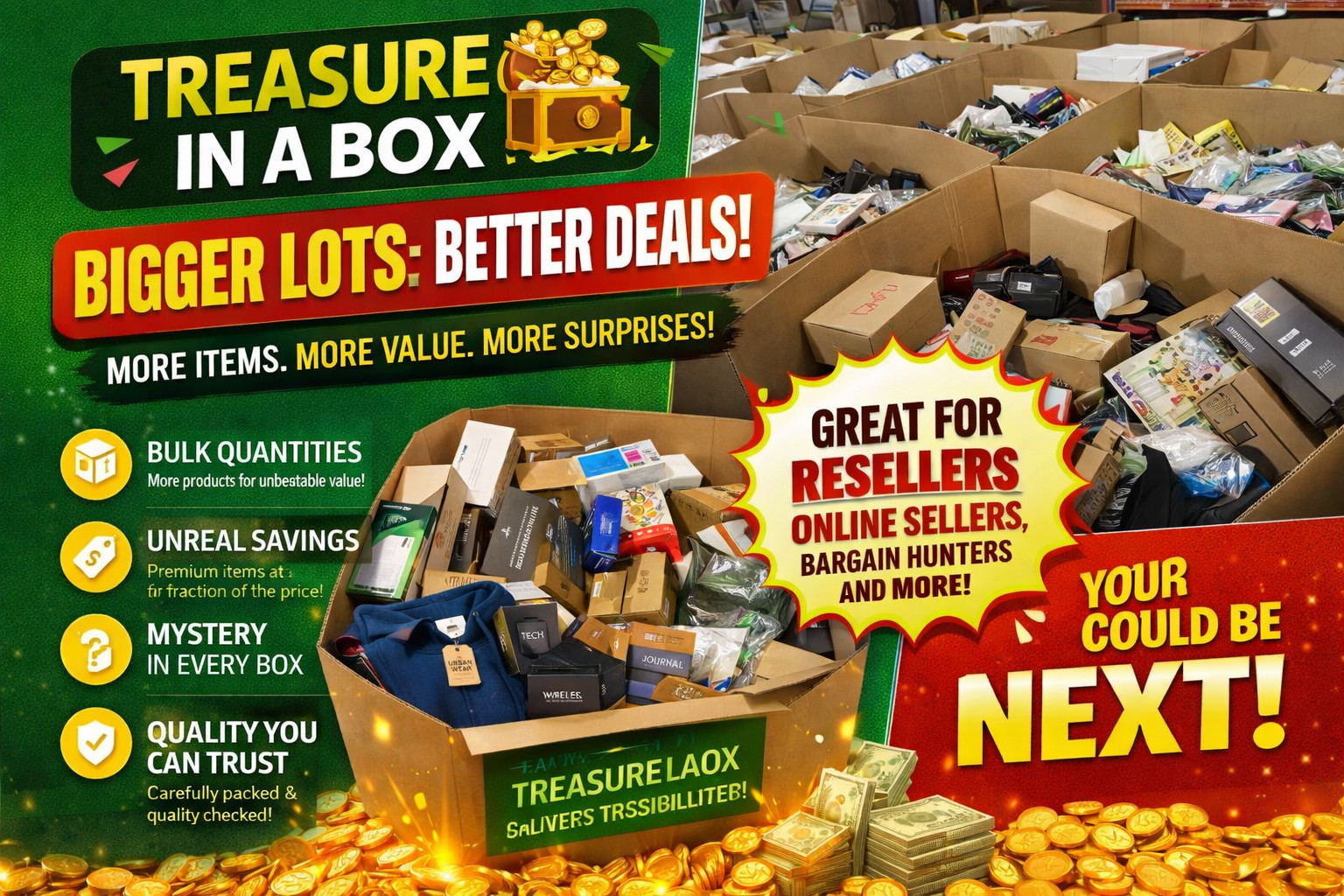 Wholesale Mystery Box Electronics – Small Gadgets & Tech Items Bundle