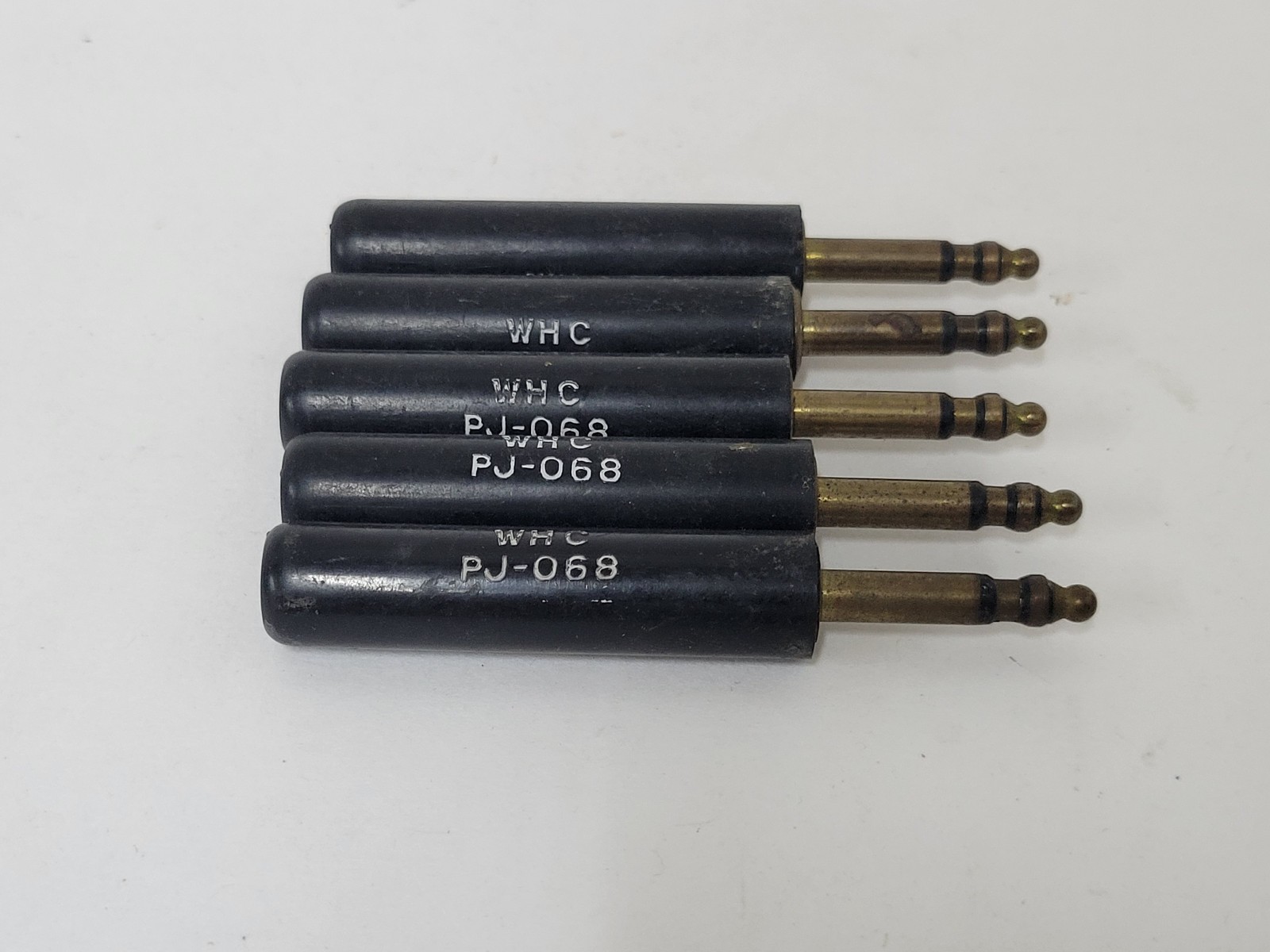 5X PJ-068 plug – mic connectors – drake collins – vintage – PL-68 PL68 PJ068
