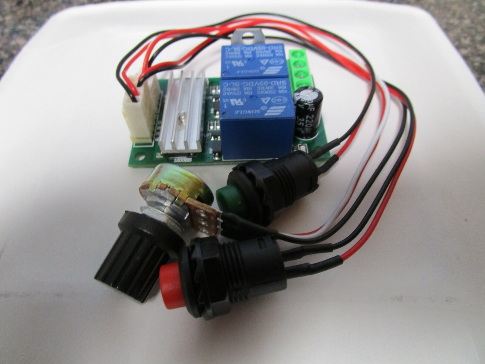DC 6V 9V 12V 24V Motor Speed Controller Forward Stop Backward Reversible Switch