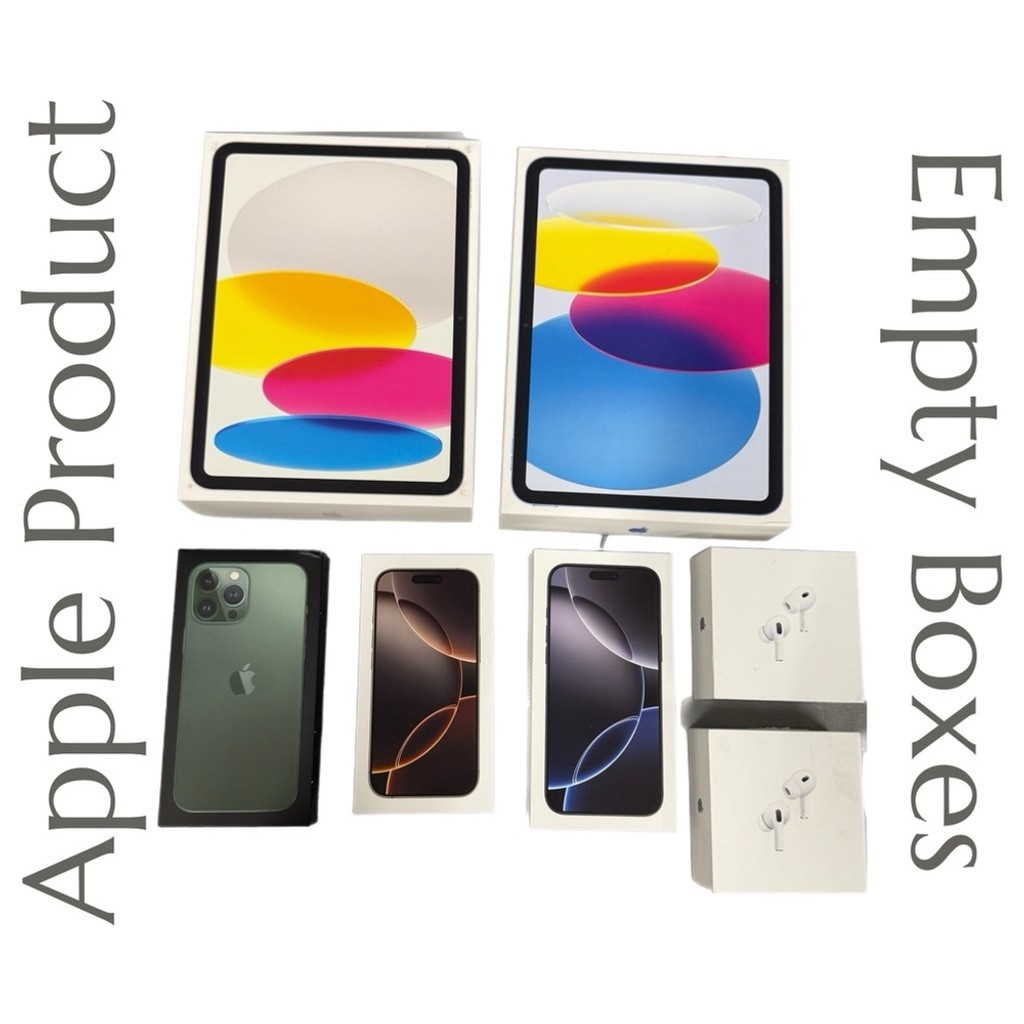 Empty Apple Product Boxes – iPhone – iPad – AirPod pro