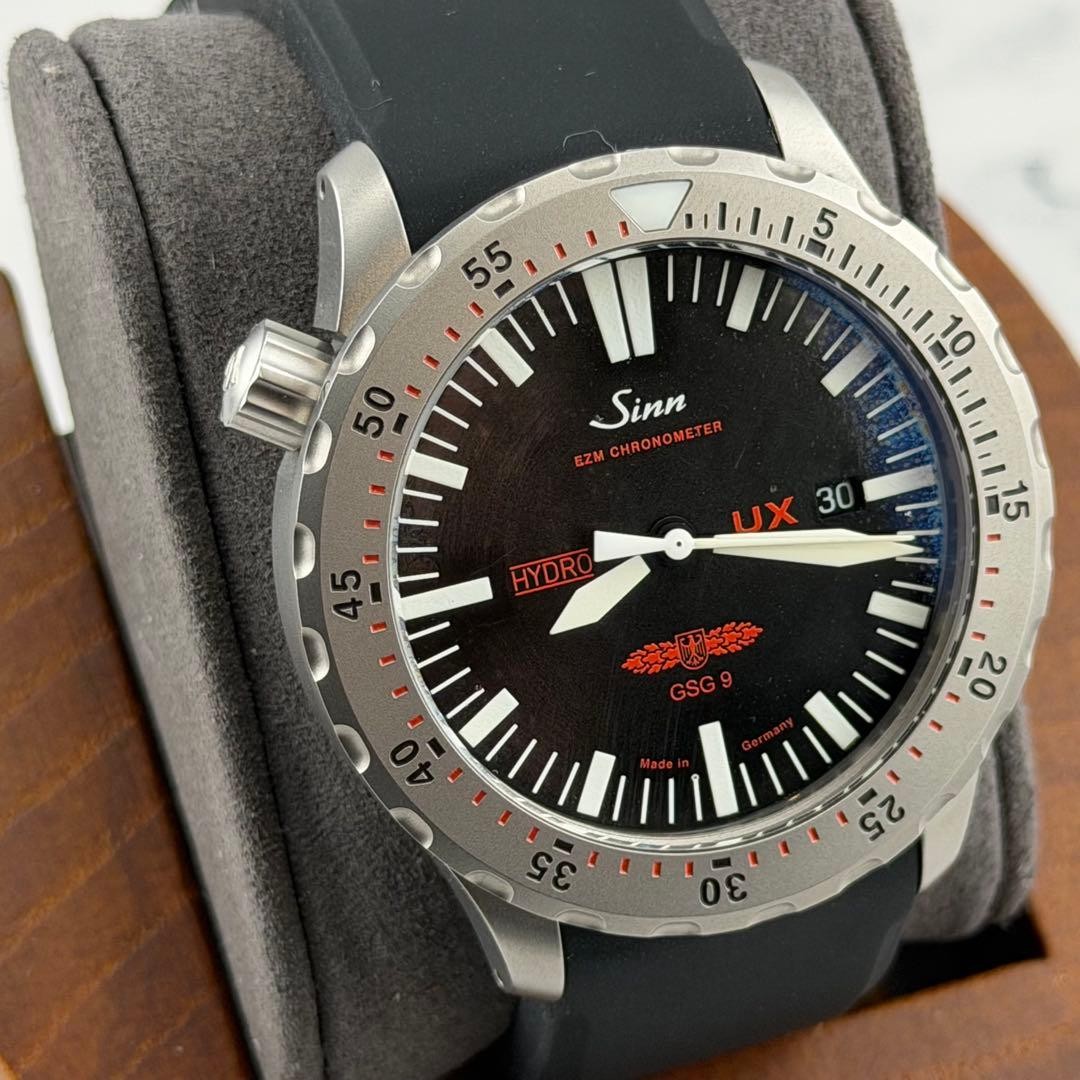 Sinn Watch 403 UX.GSG9 Black Dial Silicone Strap Sapphire Crystal w/Warranty