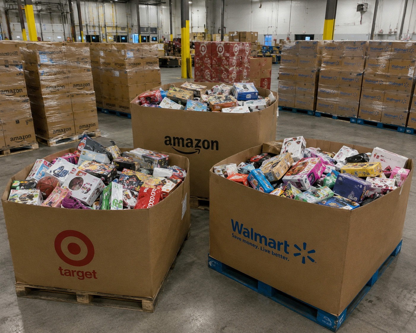 Amazon Mixed Merchandise Inventory That Appeals to Resellers and Families