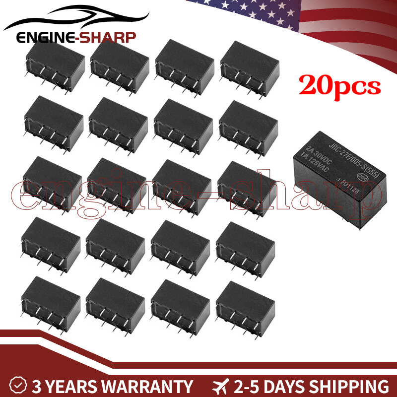 8pins 5VDC JRC-27F-005-S JRC-27F/005-S Relay 20PCS