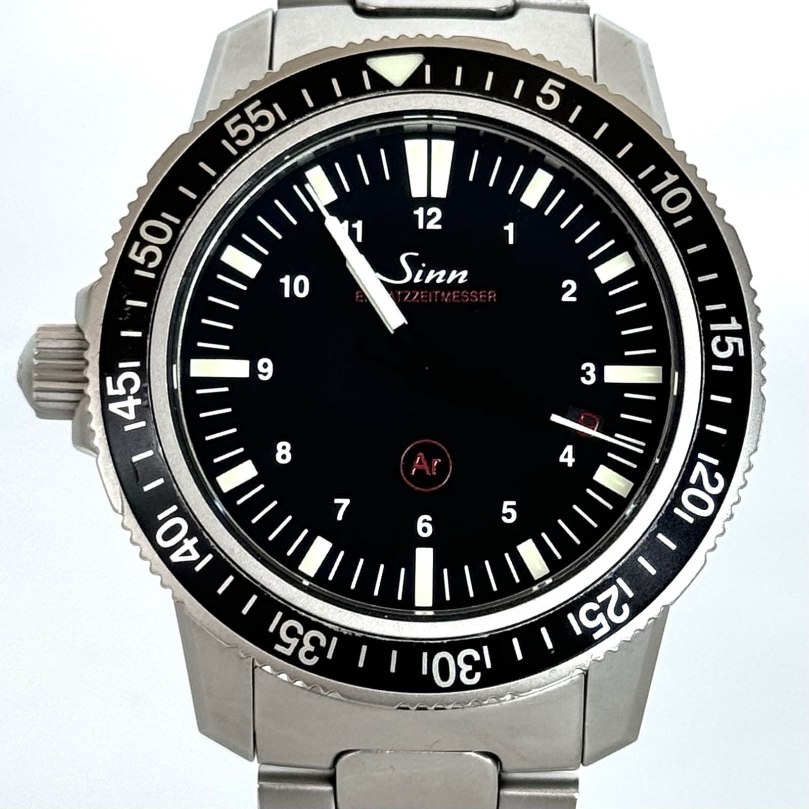 Sinn EZM3 603.4522 Automatic Date Black Men’s Watch Round Dial Box Card Auth