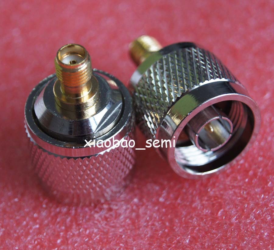 1X Adapter N plug male to SMA female jack RF connector straight