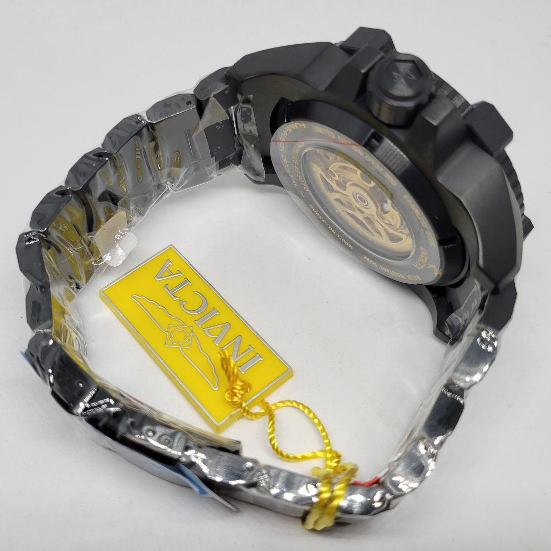 Invicta Reserve Grand Octane Tourbillon 56mm Automatic Watch Gold Dial Black Box