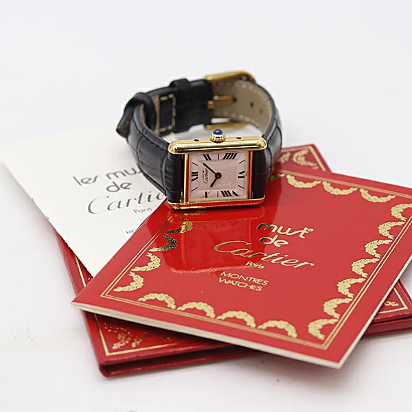 Cartier Must Tank SM White Dial Quartz W1009654 1613CC340077 SV925 Women’s