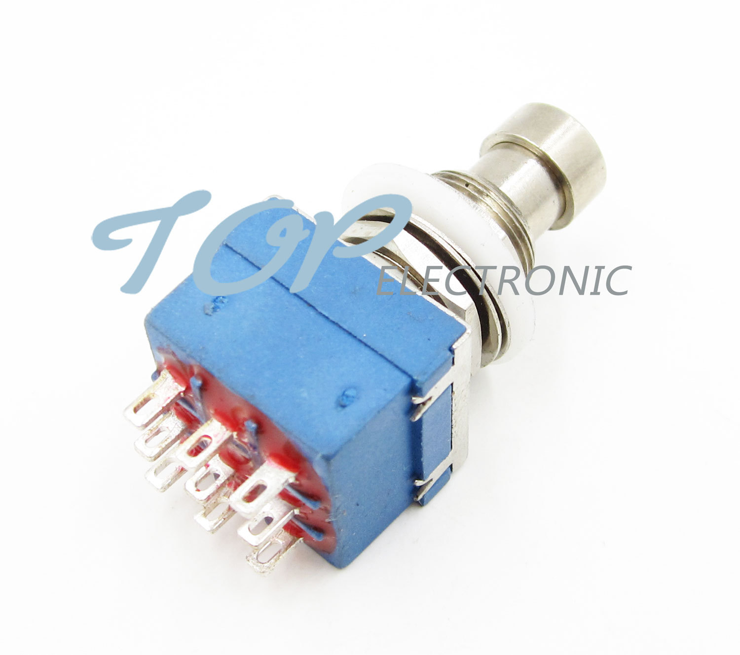 9-pin 3PDT Guitar Effects Pedal Box Stomp Foot Metal Switch True Bypass