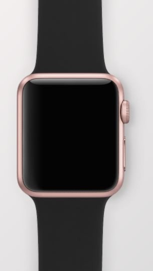 Rose Gold Apple Watch SE 1st Gen with Black 40mm Band