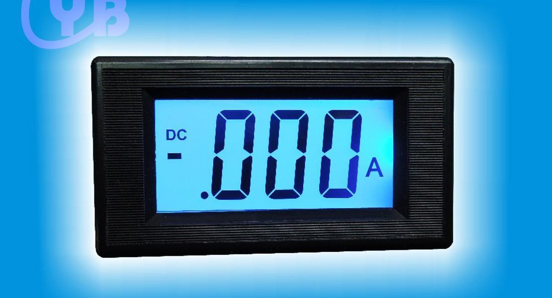 1Pcs Blue DC20mA LCD Digital AMP Panel Meter