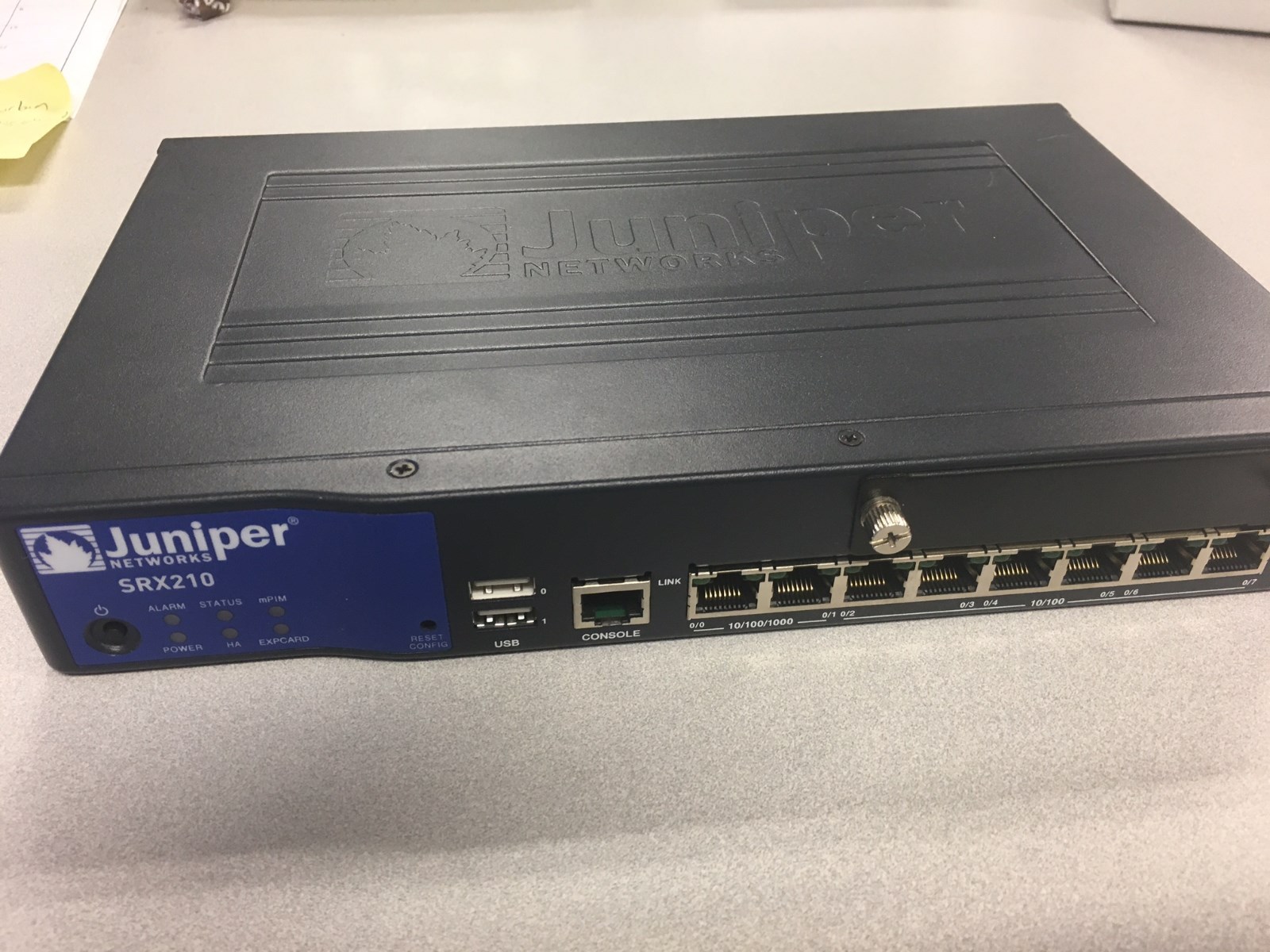 Juniper SRX 210 HE Firewall/Router (No Power Cord)