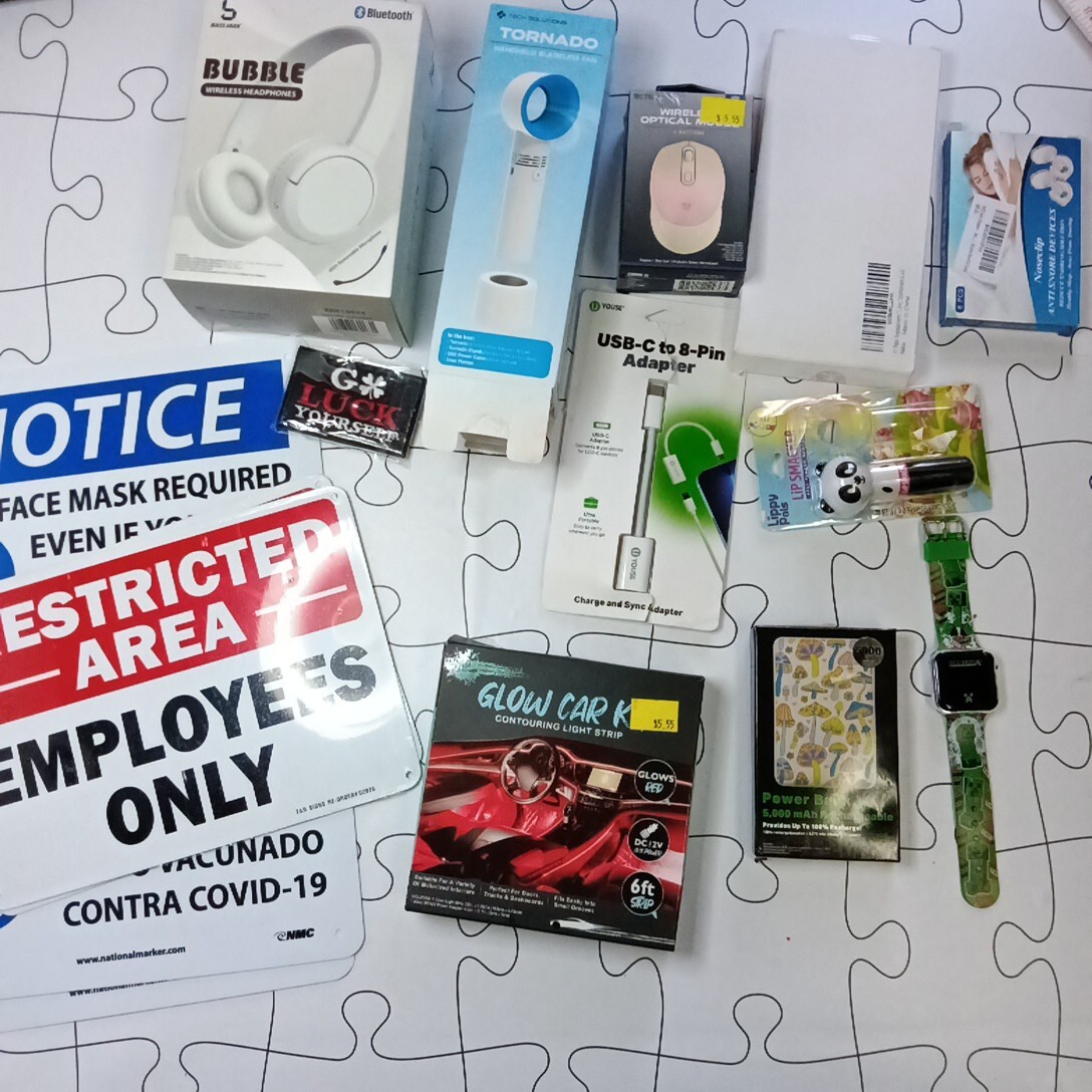 Electronic Mushrooms Power Bank, Headphones &More Lot Returns Working 16 Pieces