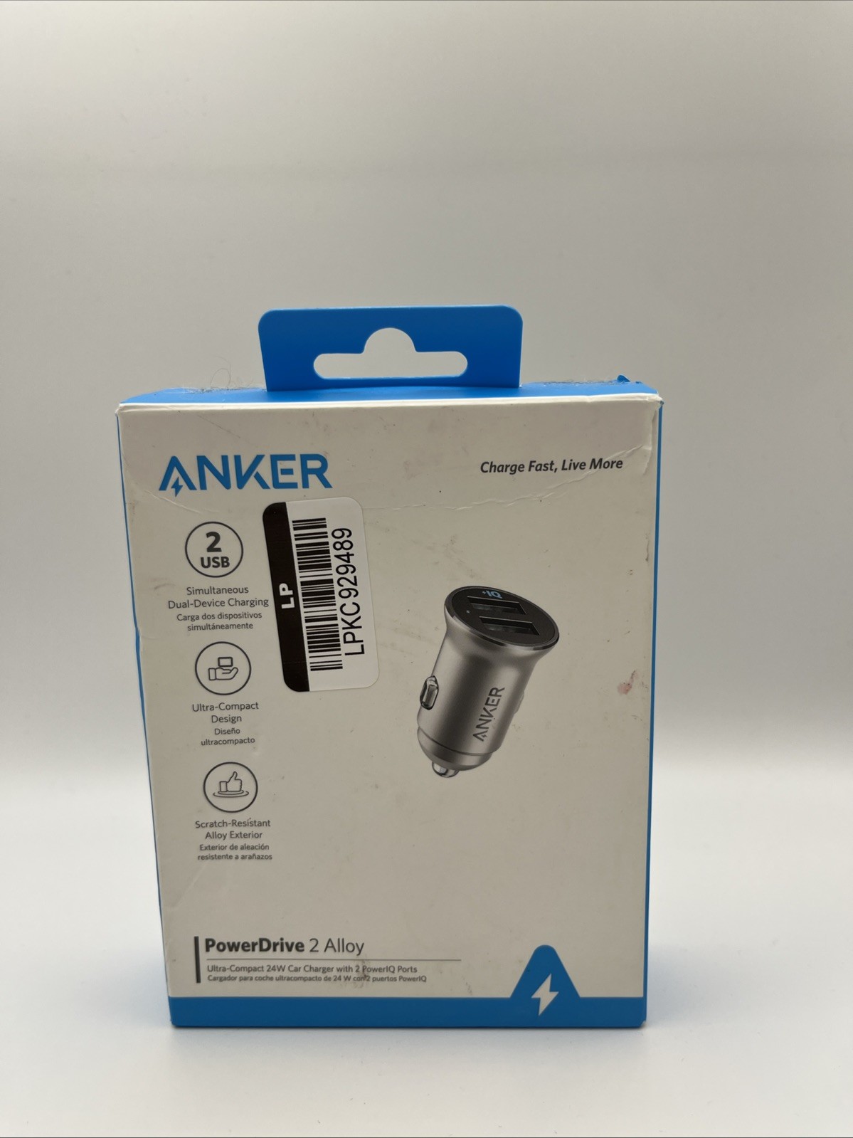 Anker 76625608 Car Charger – Silver