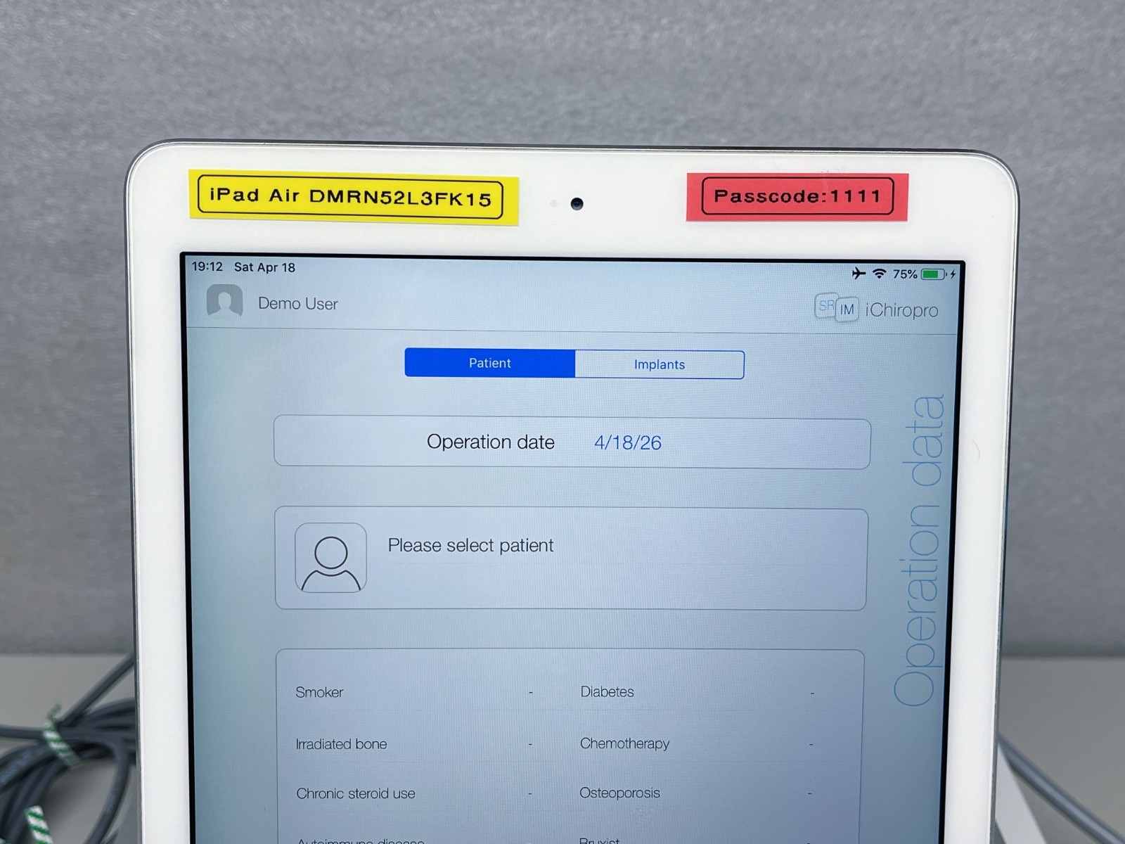 🚩Ipad Air Tablet Only for Bien Air iChiropro, With installed iChiropro 2 APP