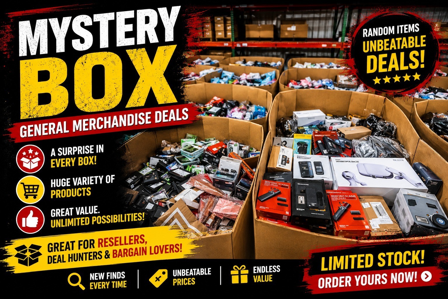 TikTok Surprise Discovery Vault – Overstock Warehouse Finds