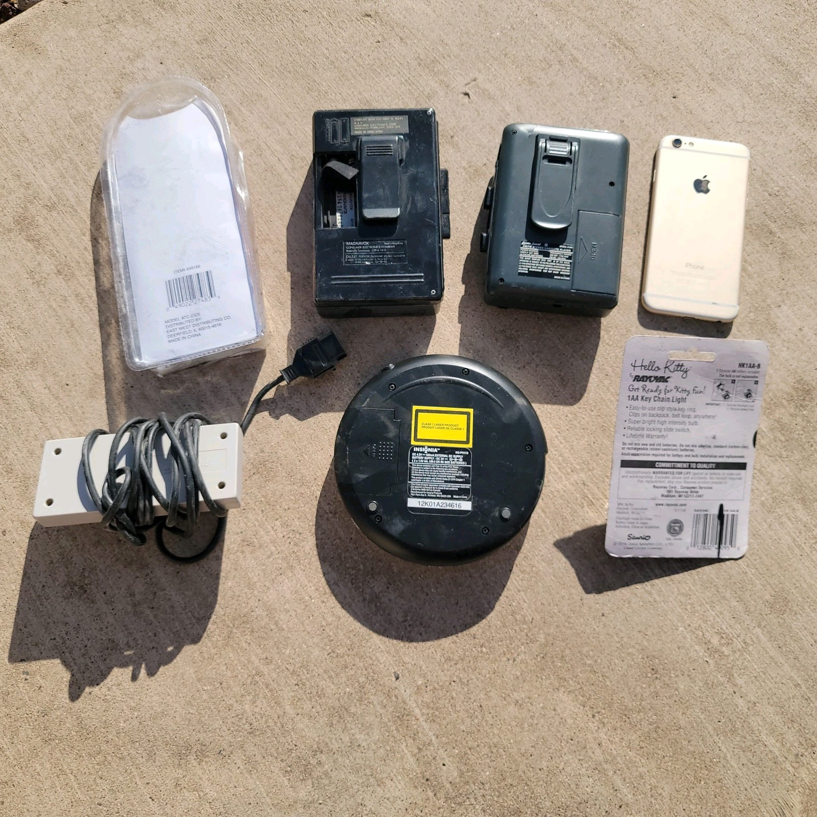 Electronics Lot IPhone 6 Walkman Portable CD Nintendo Hello Kitty Vintage Music