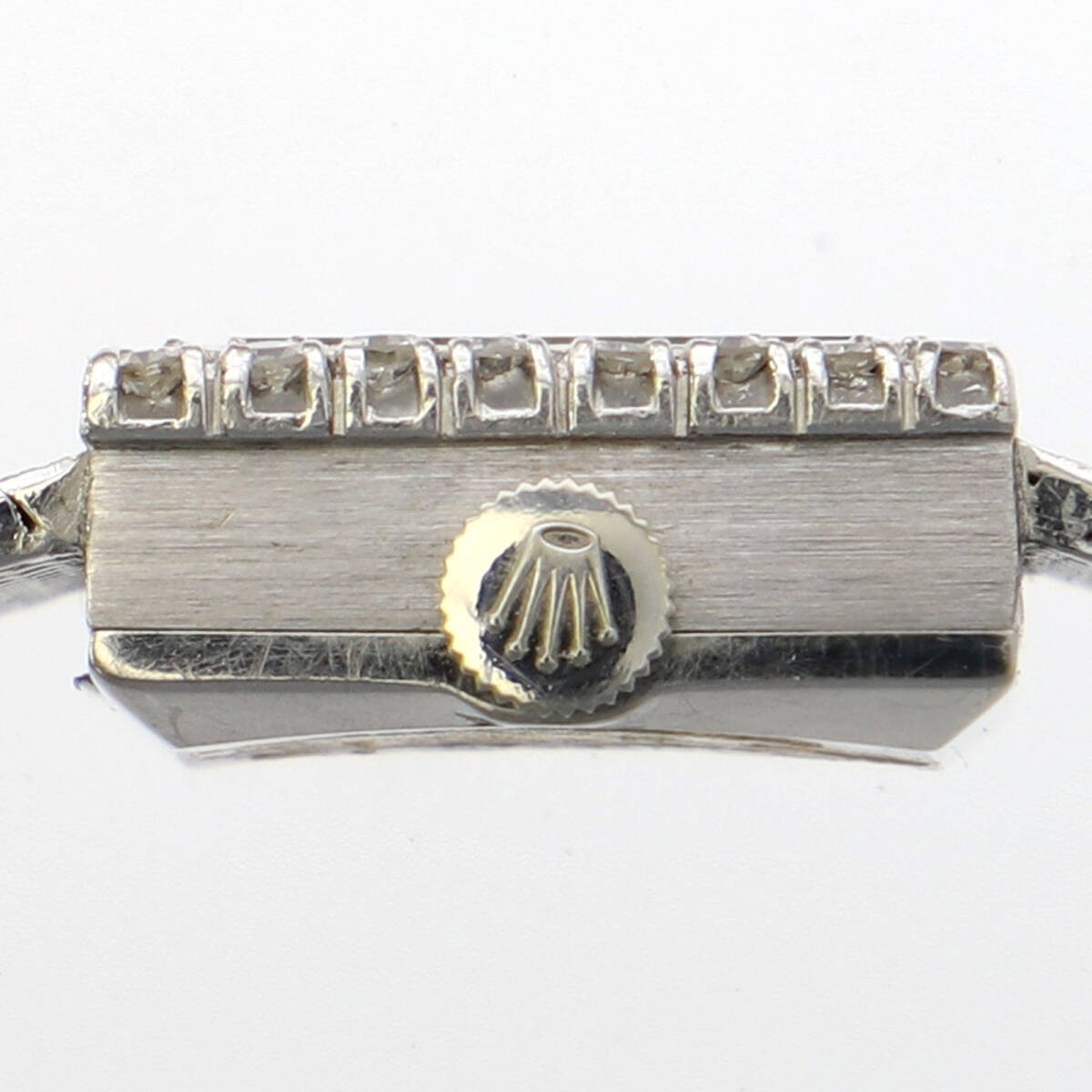 ROLEX Watch Precision Silver Dial WG/SS Manual Winding Stainless Steel Women’s