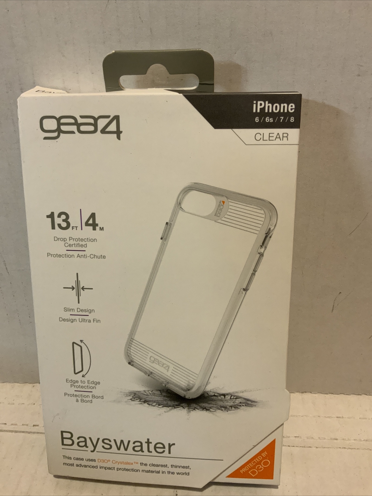 🌹 Gear4 Apple iPhone 8/7/6s/6 Bayswater Case – Clear