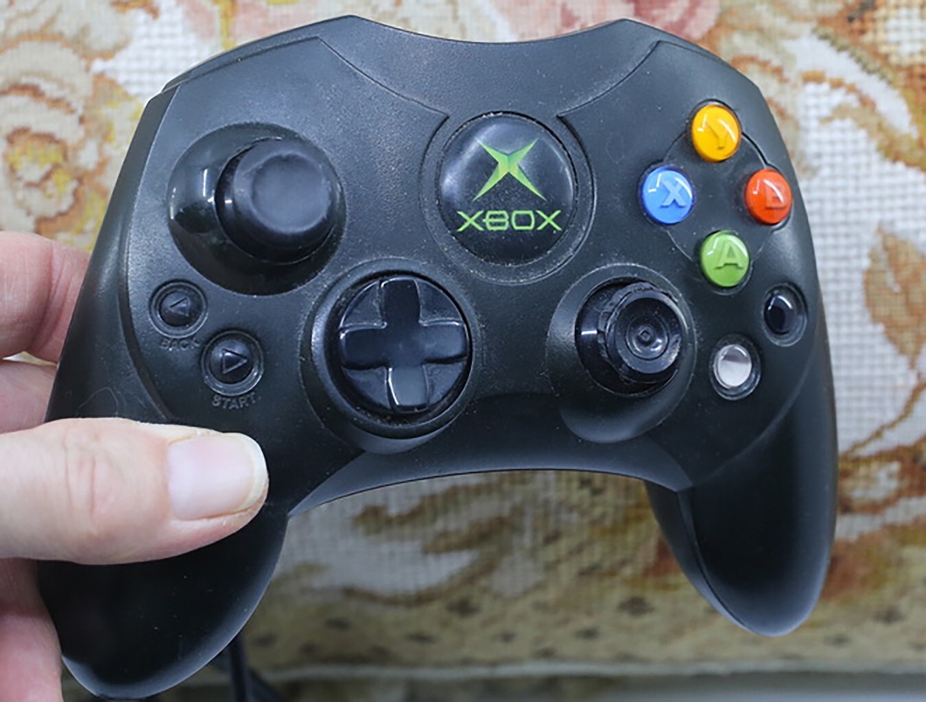 XBOX ORIGINAL CONTROLLER S BLACK WIRE WITH BREAK-AWAY CORD