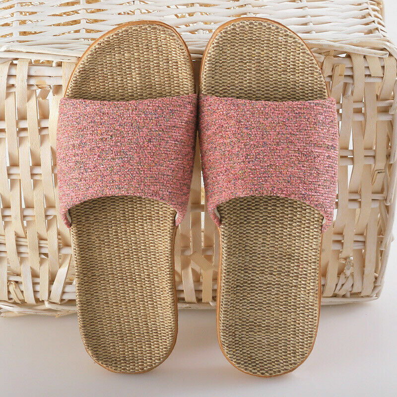 New Unisexy Tatami Slippers Home Indoor Slipper Open Toe Scuff Shoes Slides