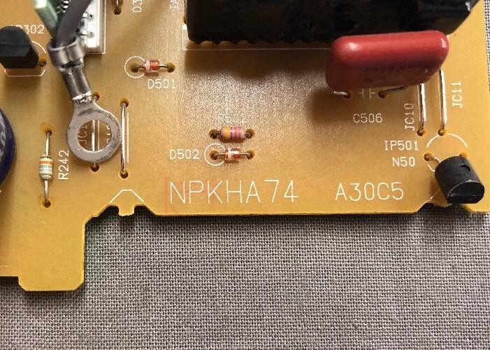 PANASONIC POWER BOARD EUK1MHA74H RDENU0088FCPZ NPKHA74 FOR COPIER
